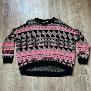 BDG Women’s Aztec Print Knit Sweater Size XS